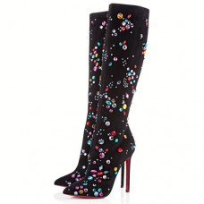 Buty Christian Louboutin Pigalle Botta Strass 120mm, czarne