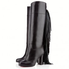 Christian Louboutin Glamafrange 80mm Boots Black Christian Louboutin Glamafrange 80mm Boots Black