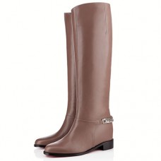 Christian Louboutin Cate 40mm Boots Taupe Christian Louboutin Cate 40mm Boots Taupe