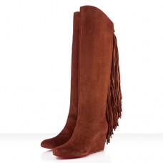 Christian Louboutin Pouliche 80mm Boots Brown Christian Louboutin Pouliche 80mm Boots Brown