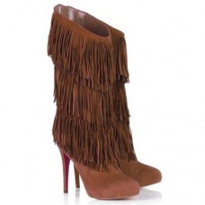 Christian Louboutin Forever Tina 140mm Boots Brown Christian Louboutin Forever Tina 140mm Boots Brown