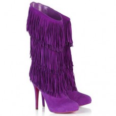 Christian Louboutin Forever Tina 140mm Boots Parme Christian Louboutin Forever Tina 140mm Boots Parme