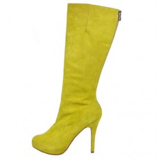 Christian Louboutin Simple Botta 100mm Boots Yellow Christian Louboutin Simple Botta 100mm Boots Yellow