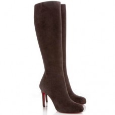 Christian Louboutin Simple Botta 100mm Boots Chocolate Christian Louboutin Simple Botta 100mm Boots Chocolate