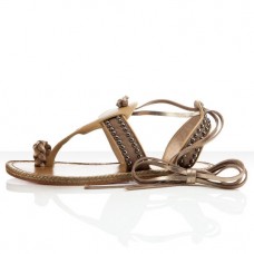 Christian Louboutin Hola nina Płaskie Sandały Camel