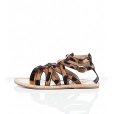 Christian Louboutin Hola nina Płaskie sandały Leopard