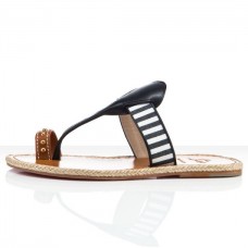 Christian Louboutin Hola nina Flat Sandals Navy
