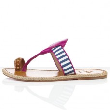 Christian Louboutin Hola nina Flat Sandals Parme