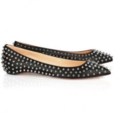 Baleriny Christian Louboutin Pigalle Spiked Black