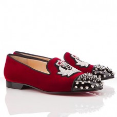Mokasyny Christian Louboutin Intern w kolorze czerwonym Mokasyny Christian Louboutin Intern w kolorze czerwonym
