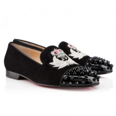Mokasyny Christian Louboutin Intern w kolorze czarnym