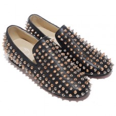 Mokasyny Christian Louboutin Rolling Spikes Black Mokasyny Christian Louboutin Rolling Spikes Black