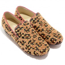 Mokasyny Christian Louboutin Alfredo w panterkę