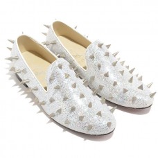 Mokasyny Christian Louboutin Rollergirl białe Mokasyny Christian Louboutin Rollergirl białe