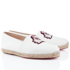 Sandały Christian Louboutin Papi Hugo białe