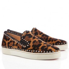 Sandały Christian Louboutin Pik Boat w panterkę Sandały Christian Louboutin Pik Boat w panterkę
