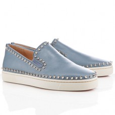 Sandały Christian Louboutin Pik Boat w kolorze jasnoszarym Sandały Christian Louboutin Pik Boat w kolorze jasnoszarym