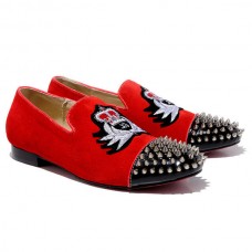 Czerwone mokasyny Christian Louboutin Harvanana