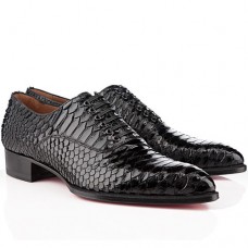 Mokasyny Christian Louboutin Platers w kolorze czarnym