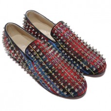 Mokasyny Christian Louboutin Rollerboy Spikes Red Mokasyny Christian Louboutin Rollerboy Spikes Red
