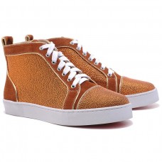 Christian Louboutin Louis Strass Sneakers Brązowe