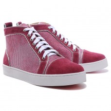 Christian Louboutin Louis Rhinestones Sneakers Red Christian Louboutin Louis Rhinestones Sneakers Red