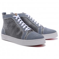Christian Louboutin Louis Rhinestones Sneakers Szare Christian Louboutin Louis Rhinestones Sneakers Szare