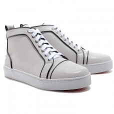 Christian Louboutin Louis Jeweled Sneakers Białe