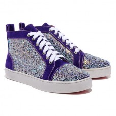 Christian Louboutin Louis Strass Sneakers Parme
