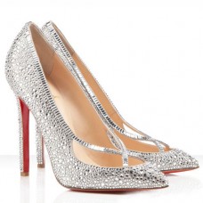 Szpilki Christian Louboutin Super Vic 120mm w kolorze srebrnym Szpilki Christian Louboutin Super Vic 120mm w kolorze srebrnym