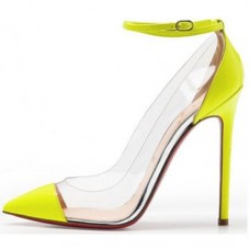 Christian Louboutin Bis Un Bout 120mm Pompy Żółte