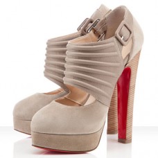Szpilki Christian Louboutin Bye Bye 160 mm w kolorze beżowym