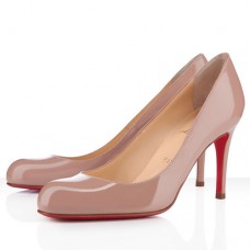 Christian Louboutin Simple 100mm Pompy Nude