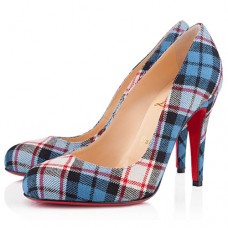 Christian Louboutin Ron Ron 100mm Szpilki Niebieskie