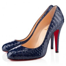 Christian Louboutin Ron Ron 100mm Szpilki Granatowe