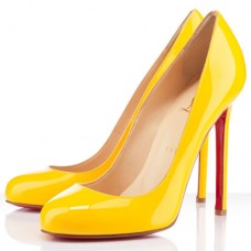 Szpilki Christian Louboutin Lady Lynch 120 mm żółte