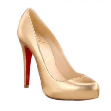 Szpilki Christian Louboutin Rolando Hidden 120 mm w kolorze złotym