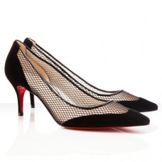 Christian Louboutin Mireille Mesh 80mm Pompy Czarne