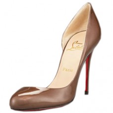 Czółenka Christian Louboutin Helmour 100 mm w kolorze ciemnoszarym