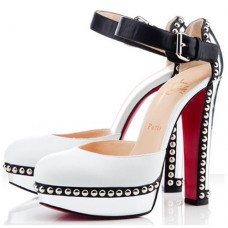 Szpilki Christian Louboutin Luxura 140 mm białe