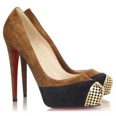 Christian Louboutin Maggie 140mm Pompy Brązowe Christian Louboutin Maggie 140mm Pompy Brązowe