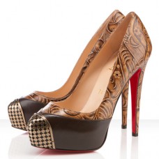 Christian Louboutin Maggie 140mm Pompy Brązowe Christian Louboutin Maggie 140mm Pompy Brązowe