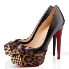 Christian Louboutin Maggie 140mm Szpilki Leopard