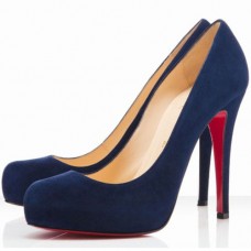 Christian Louboutin Rolando 120mm Szpilki Granatowe