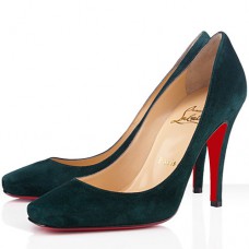 Szpilki Christian Louboutin Particle 100mm w kolorze zielonym