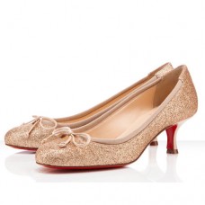 Szpilki Christian Louboutin Neo Mars 40 mm w kolorze nude
