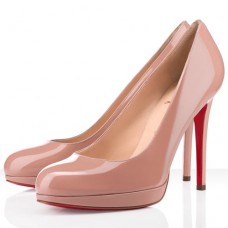 Christian Louboutin Nowe Proste Szpilki 120mm Nude