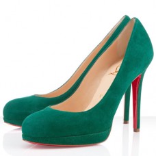 Christian Louboutin Nowe Proste Szpilki 120mm Zielone