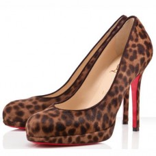 Christian Louboutin Nowe Proste 120mm Szpilki Leopard