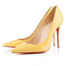 Szpilki Christian Louboutin Decollete 554 100 mm żółte